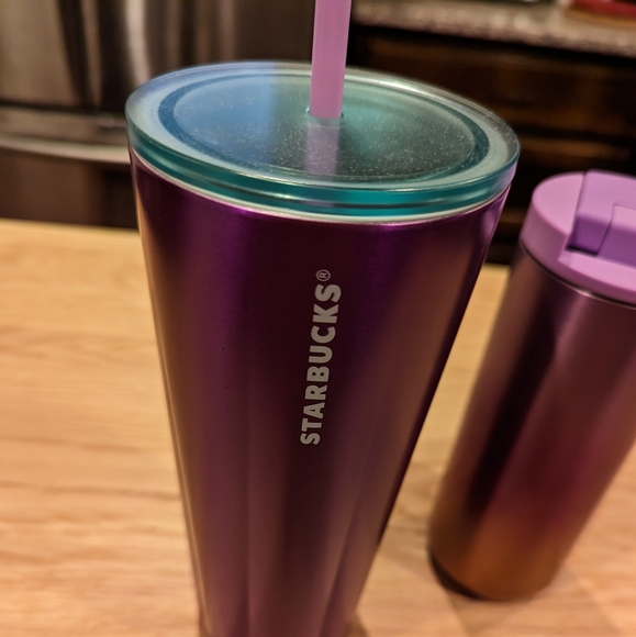 Two purple Starbucks Cups from Valentine's 22 - Picture 6 of 7